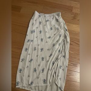 Hollister floral midi skirt